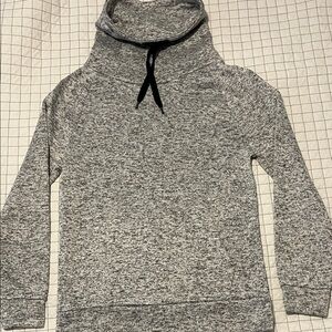 Derek Heart Gray Ladies Cowl Neck Sweatshirt
